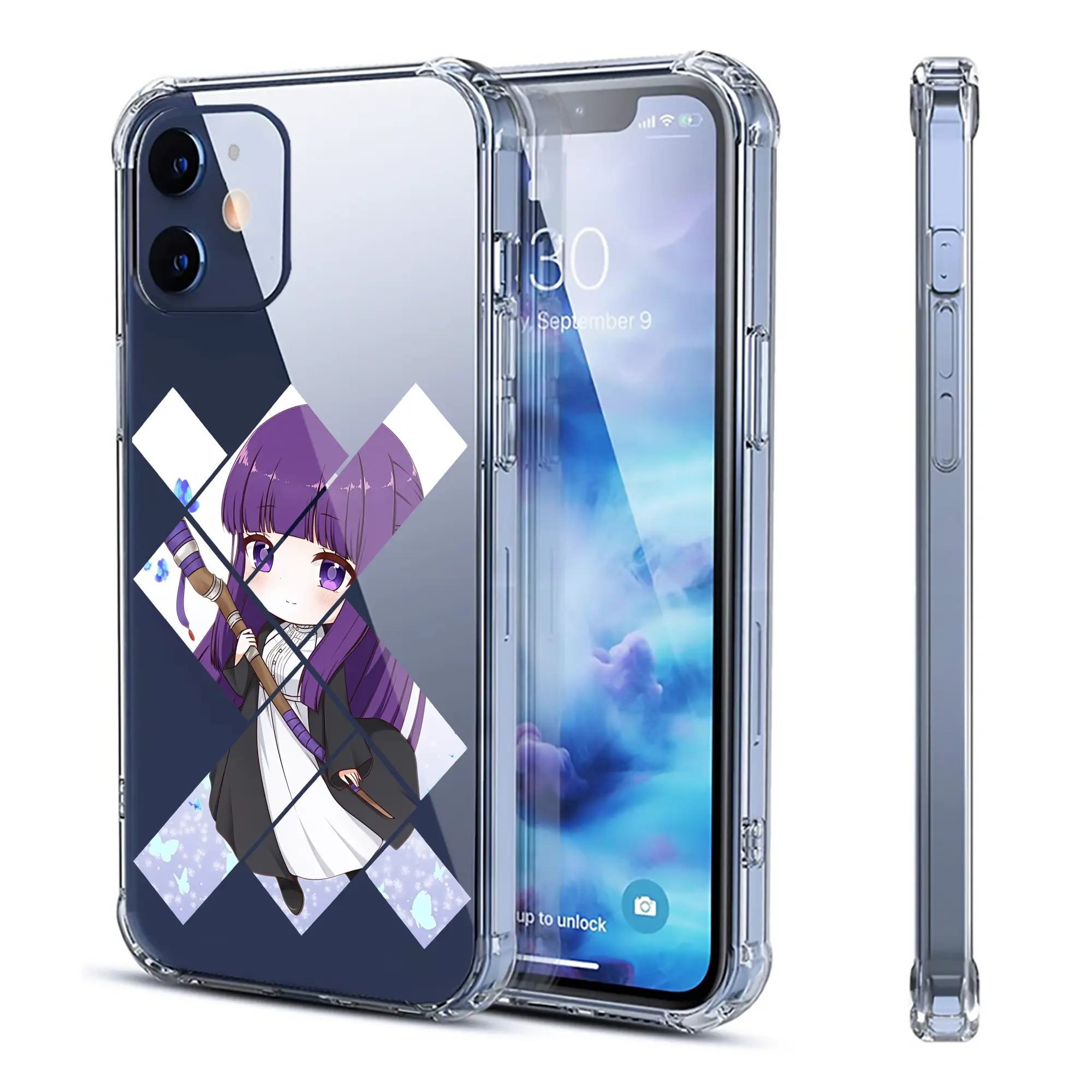 葬送のフリーレン（Frieren） グッズ,フェルン（Fern） - IPhone 12シリーズ対応 ・ 透明スマホケース ・ クリアソフトケース ・ TPU素材 ・ 耐衝撃 ・ 高密着 ・ 防汚 防指紋 ・ 簡単着脱